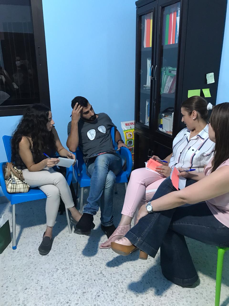 Parents getting trained