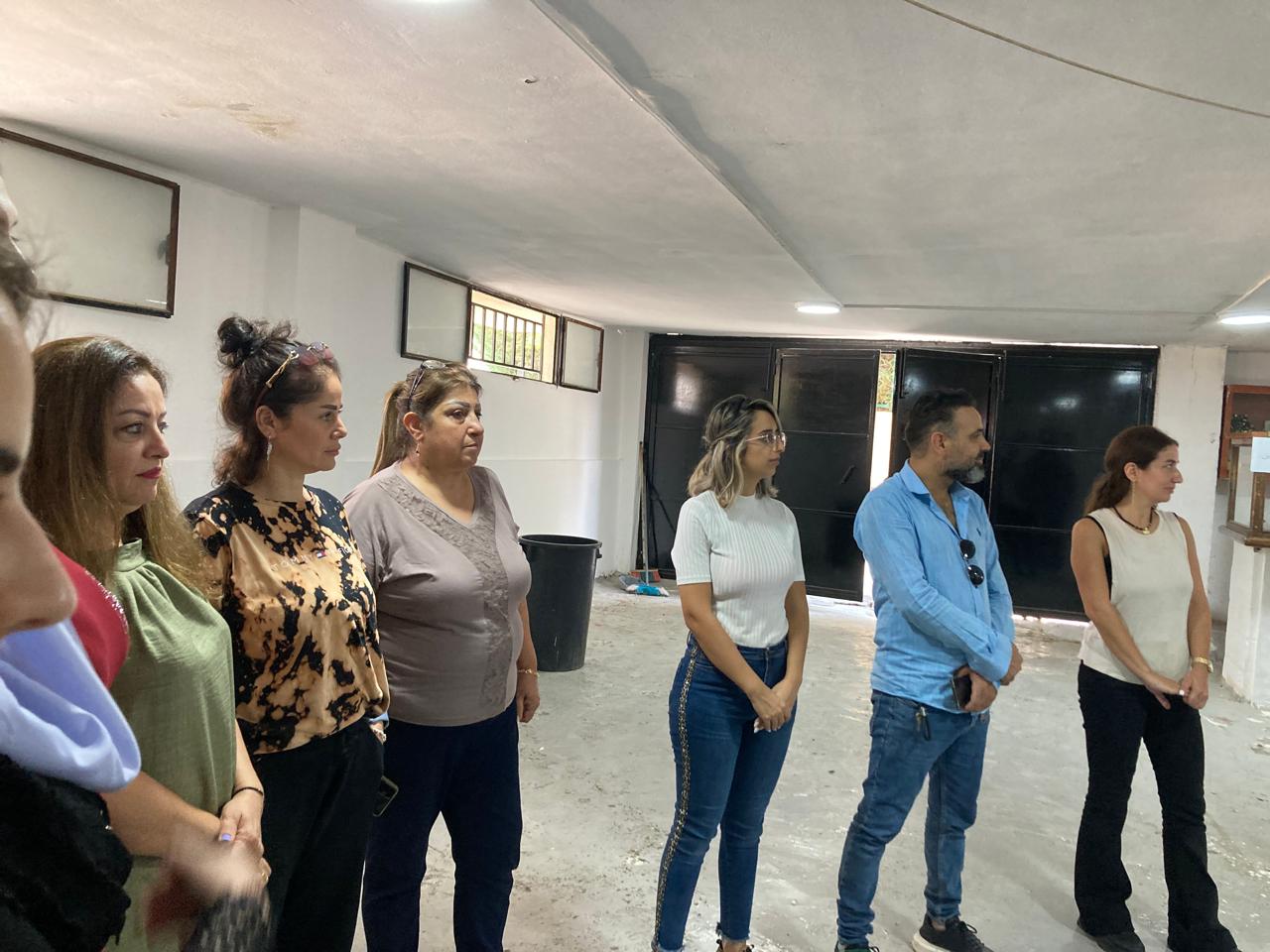 A picture of teachers being trained